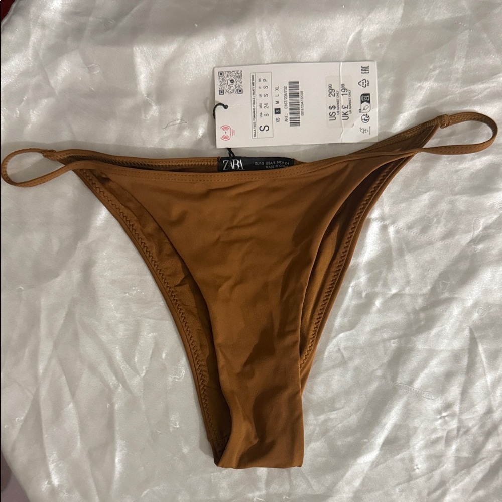 Zara Brown Bikini Bottom